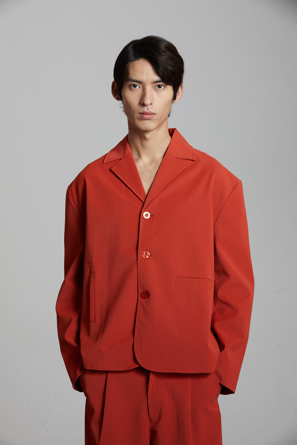 La Fournaise Suit Jacket in Lava